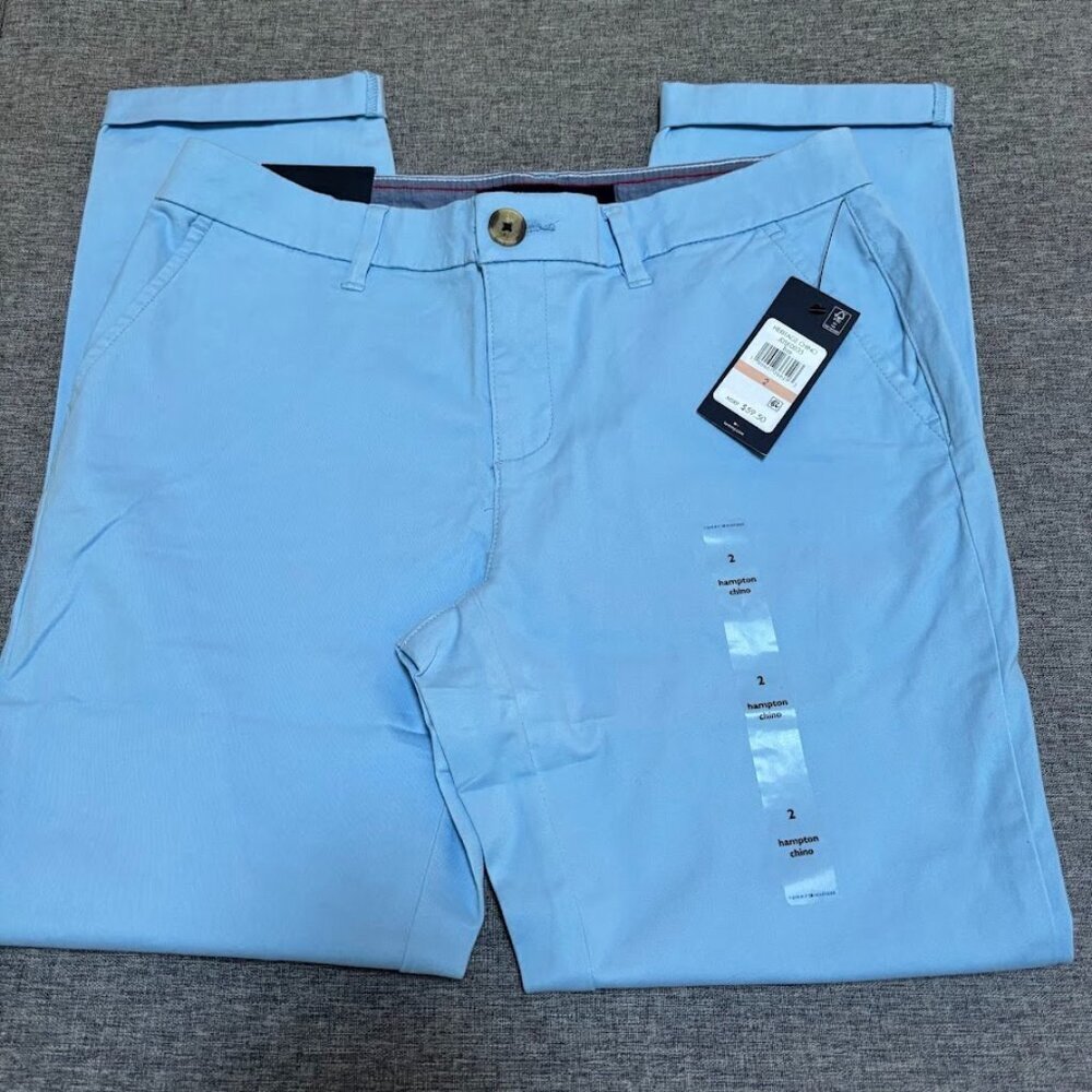Tommy Hilfiger Relaxed Fit Hampton Chino Pant Standard, Size: 2